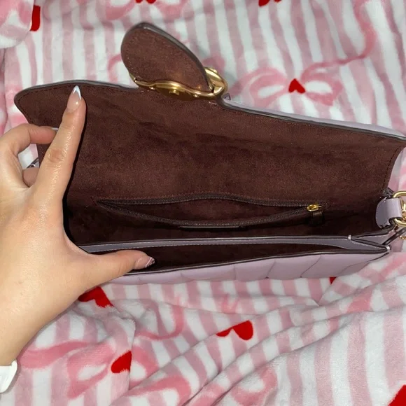 Coach Georgie Quilted Purple Bag - Picture 2 of 8